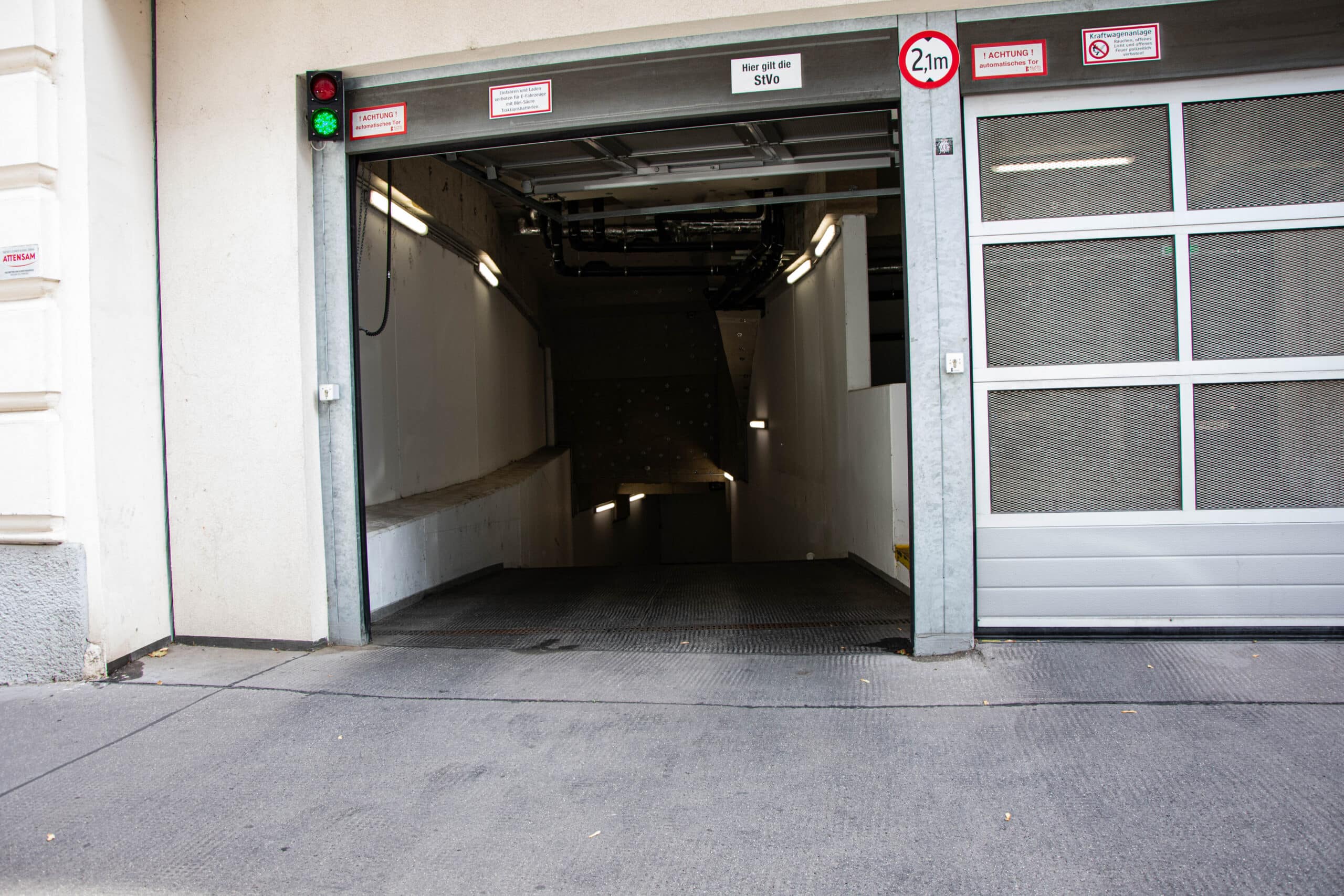 Garage Margaretengürtel Einfahrt
