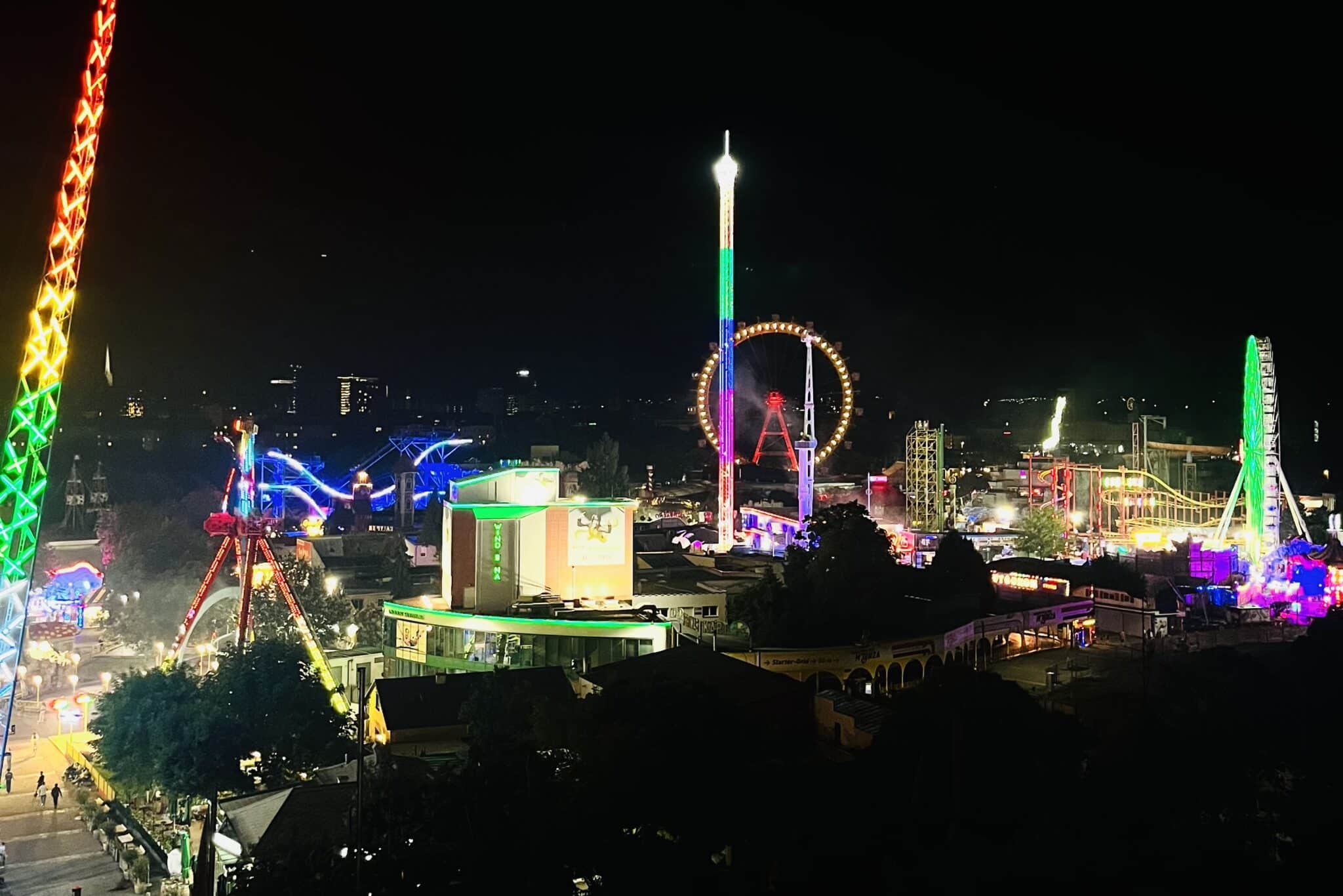 Prater bei Nacht