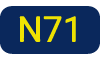 Icon der N71 Buslinie