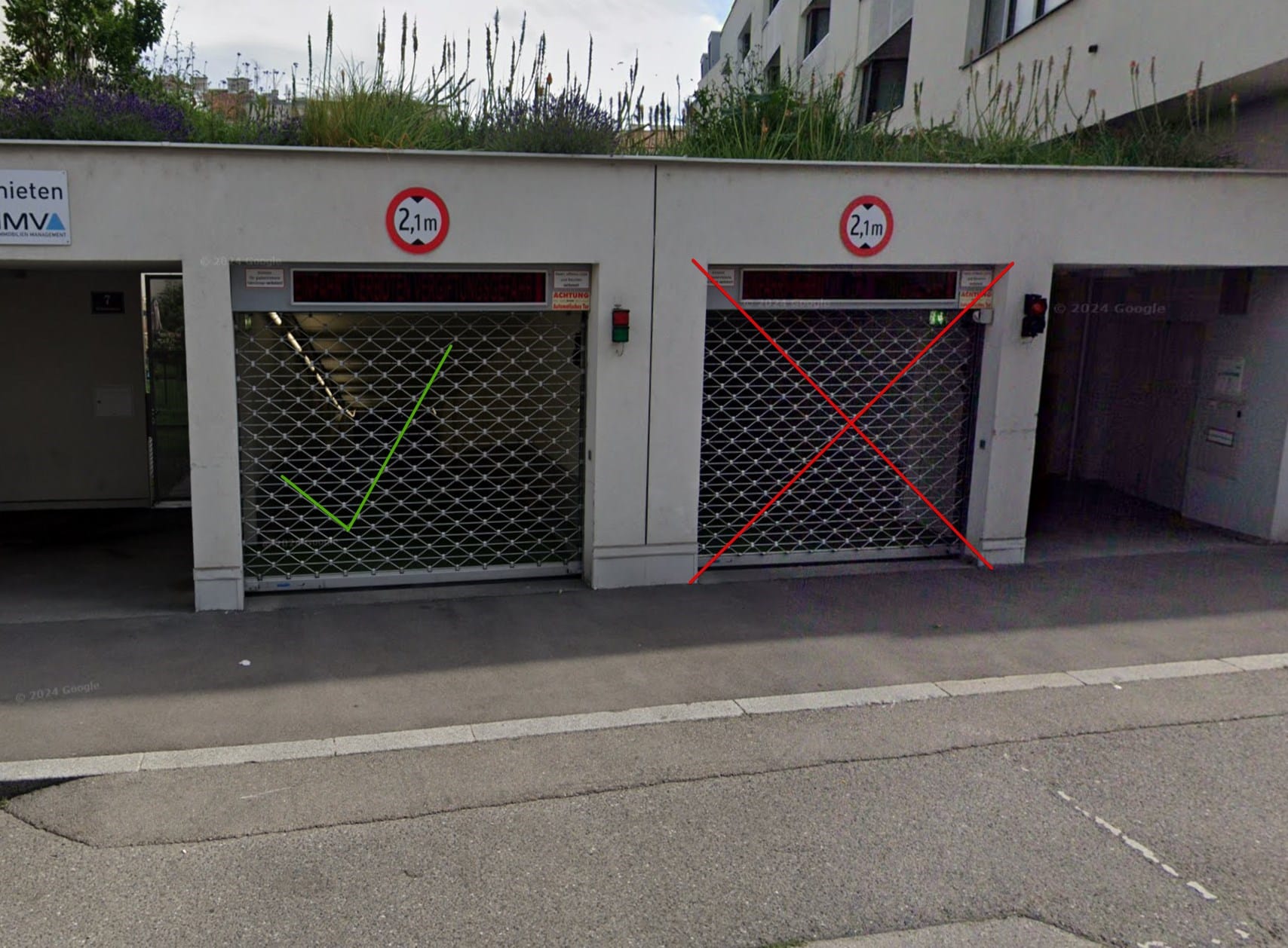 Garage Anton-Scharff-Gasse entrance