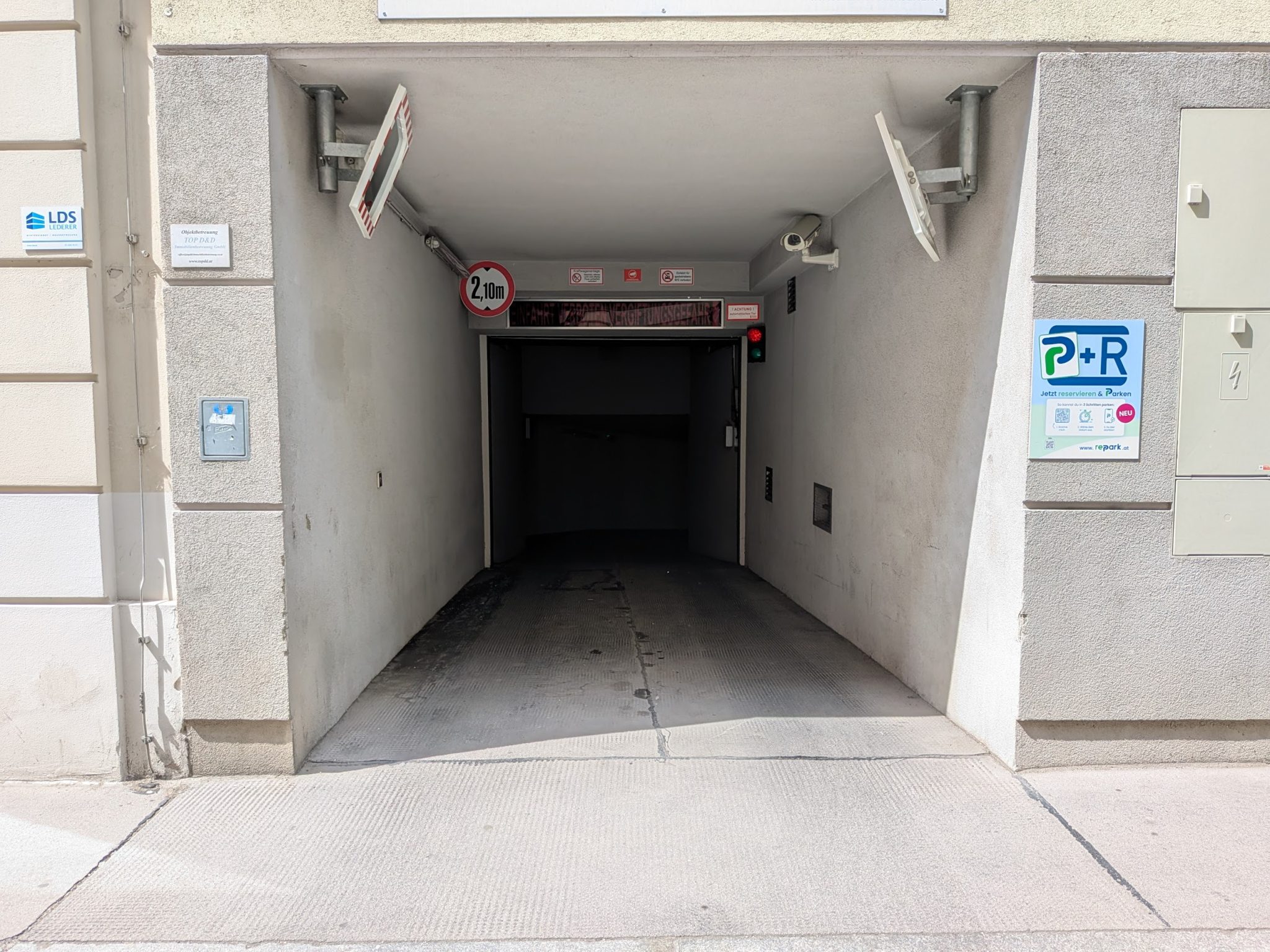 Garage Wien Hauptbahnhof Innenansicht