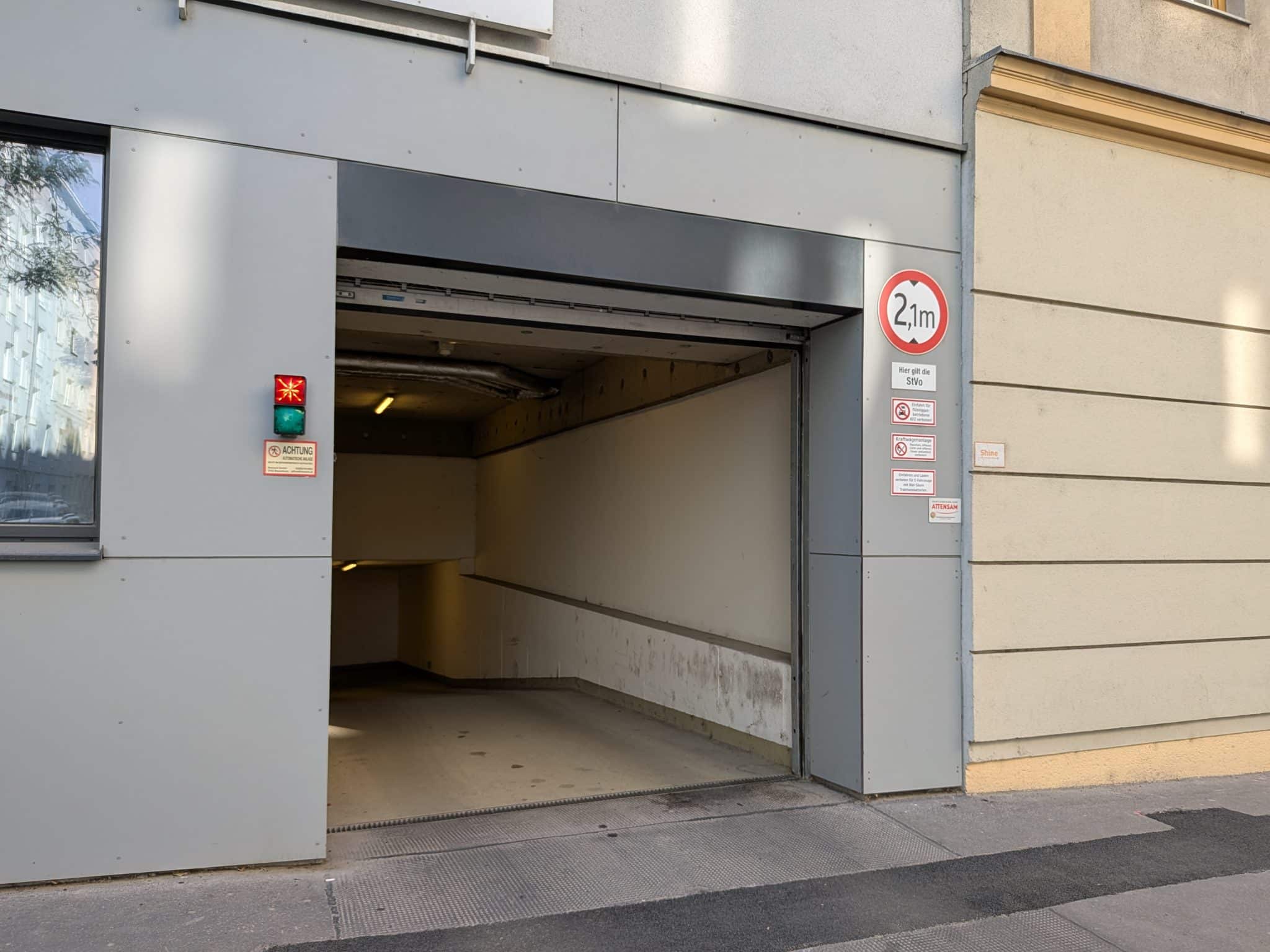 Garage Geigergasse entrance