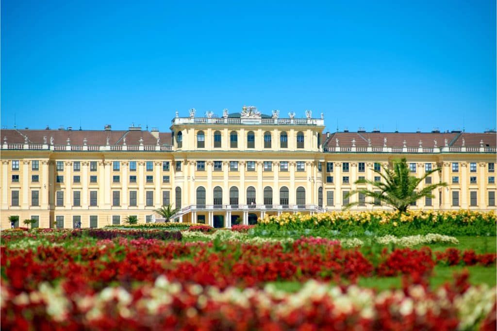 Schloss Schönbrunn im 13ten Bezirk in Wien