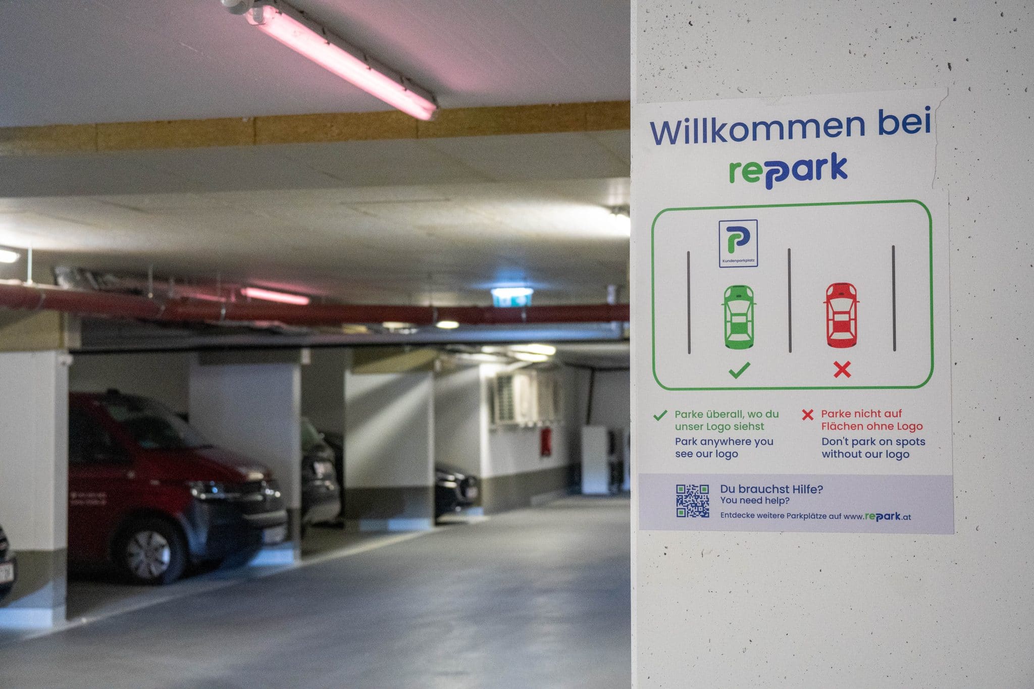 Garage Miriam-Makeba-Gasse Innenansicht