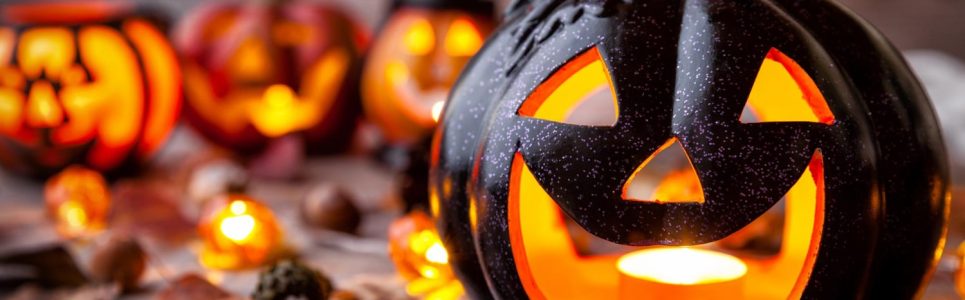 Beleuchteter Kürbis Halloween